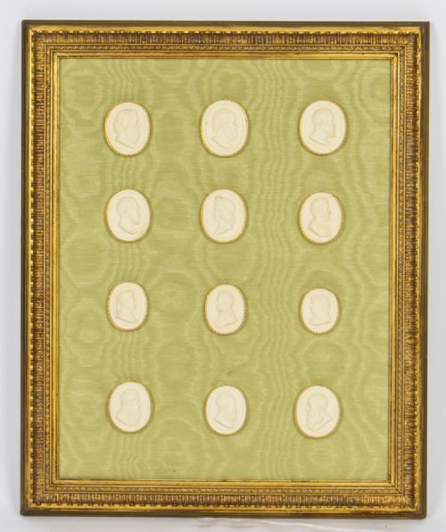 Antique Framed Collection Grand Tour Classical Intaglios Early 19th C
