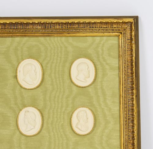 fig 3. Antique framed Collection Grand Tour Classical Intaglios Early 19th C