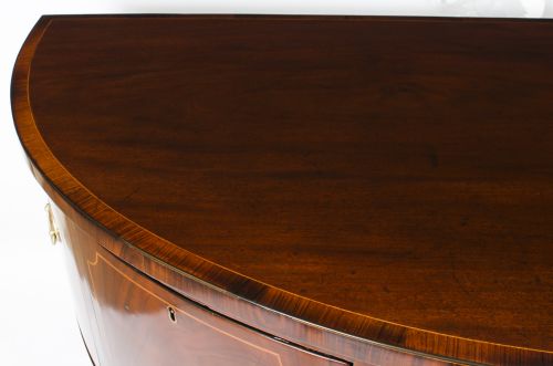 fig 1. Antique George III Mahogany Demi Lune Sideboard C 1790