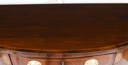 fig 2. Antique George III Mahogany Demi Lune Sideboard C 1790