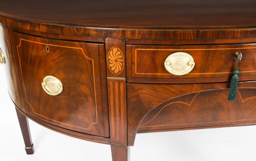 fig 3. Antique George III Mahogany Demi Lune Sideboard C 1790