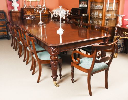 fig 3. Antique William IV 10 ft Mahogany Extending Dining Table C1835 19th C