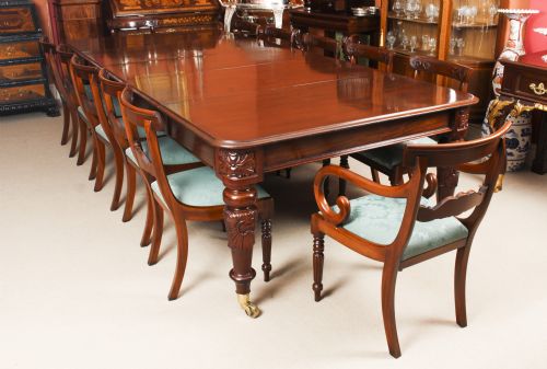 fig 4. Antique William IV 10 ft Mahogany Extending Dining Table C1835 19th C