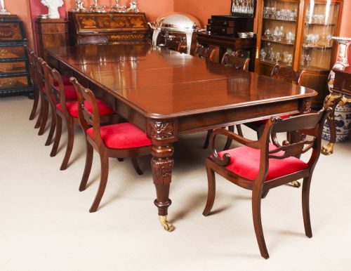 fig 6. Antique William IV 10 ft Mahogany Extending Dining Table C1835 19th C