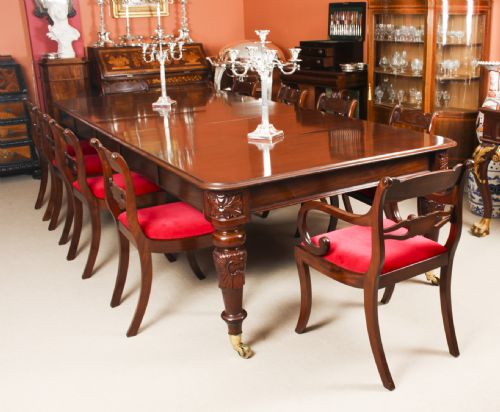 fig 7. Antique William IV 10 ft Mahogany Extending Dining Table C1835 19th C