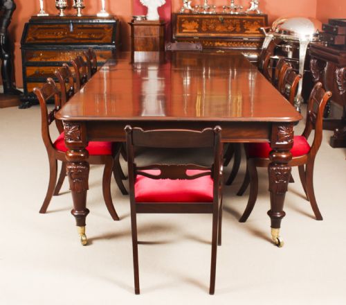 fig 8. Antique William IV 10 ft Mahogany Extending Dining Table C1835 19th C
