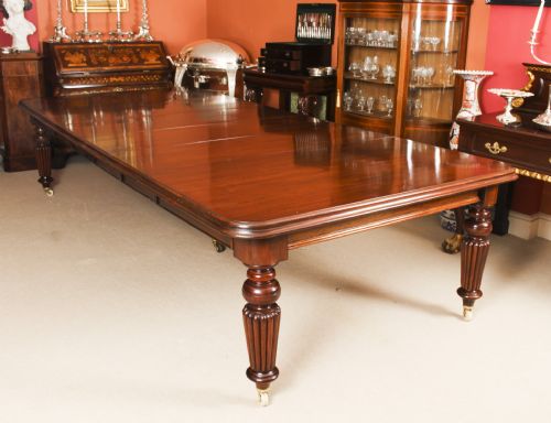 Antique 11ft Victorian Mahogany Dining Conference Table C.1850 19th C
