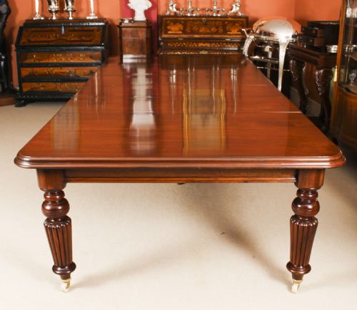 fig 3. Antique 11ft Victorian Mahogany Dining Conference Table c.1850 19th C