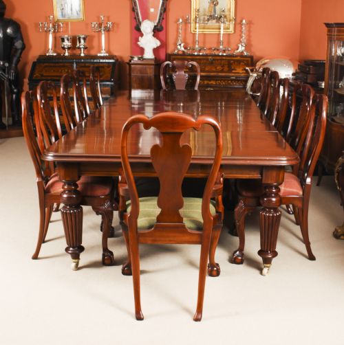 fig 4. Antique 11ft Victorian Mahogany Dining Conference Table c.1850 19th C