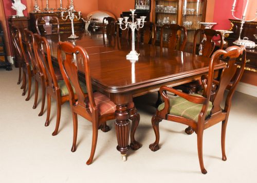 fig 5. Antique 11ft Victorian Mahogany Dining Conference Table c.1850 19th C