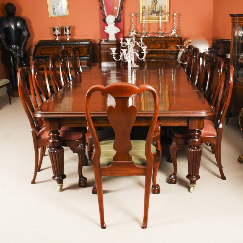 fig 7. Antique 11ft Victorian Mahogany Dining Conference Table c.1850 19th C