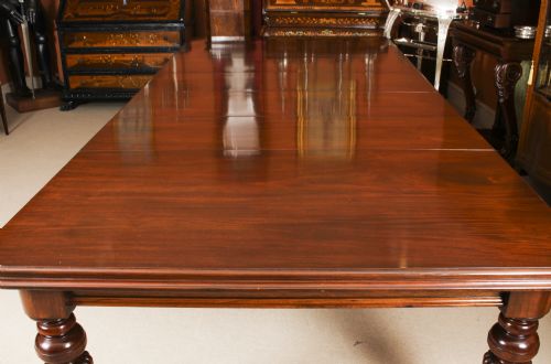 fig 8. Antique 11ft Victorian Mahogany Dining Conference Table c.1850 19th C