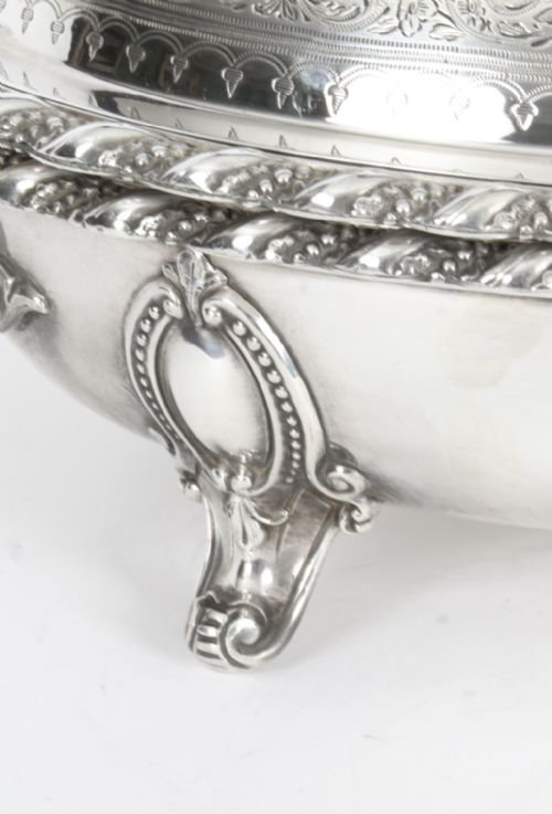 fig 3. Antique English Entree Dish by Martin Hall 1859 19th Century