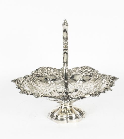 fig 2. Antique Silver Plated Fruit Basket Wilkinson & Co C1830 19th Century