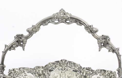 fig 4. Antique Silver Plated Fruit Basket Wilkinson & Co C1830 19th Century