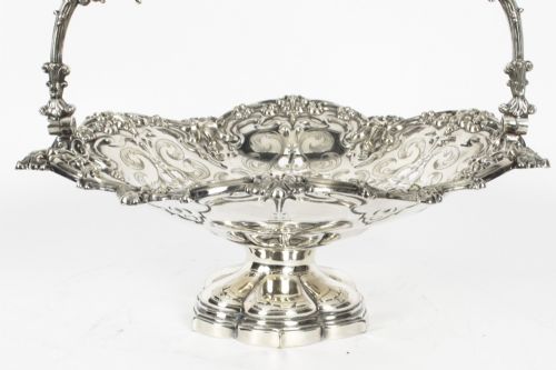 fig 5. Antique Silver Plated Fruit Basket Wilkinson & Co C1830 19th Century