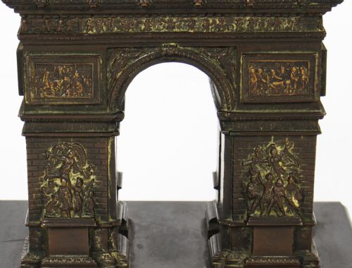 fig 3. Antique French Bronze Grand Tour Model of The Arc de Triomphe, 19th Century