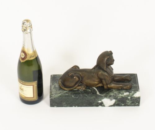 fig 7. Antique French Egyptian Revival Bronze Sphinx 19th C