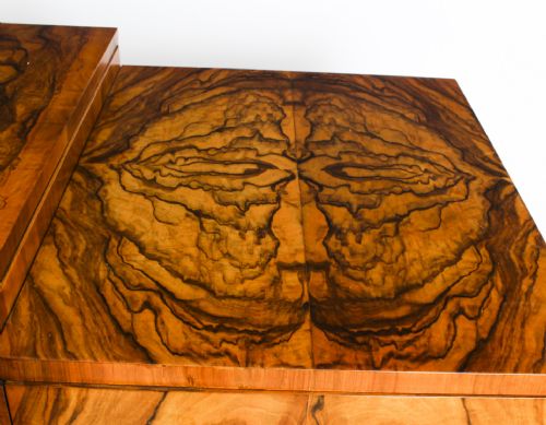 fig 2. Antique Art Deco Burr Walnut Sideboard att. Epstein C1920