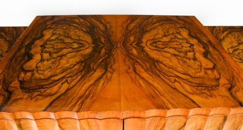 fig 3. Antique Art Deco Burr Walnut Sideboard att. Epstein C1920