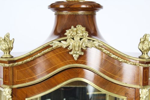 fig 6. Antique French Ormolu Mountred Marquetry Display Cabinet 19th C