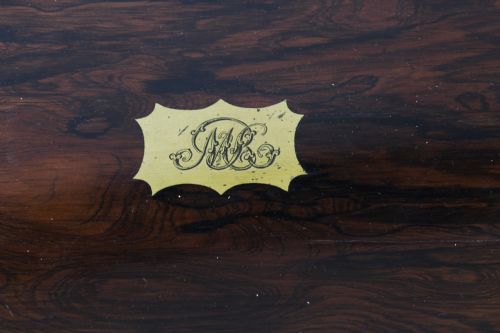 fig 2. Antique Coromandel Brass Banded Jewellery and Dressing Box 1840 19th C
