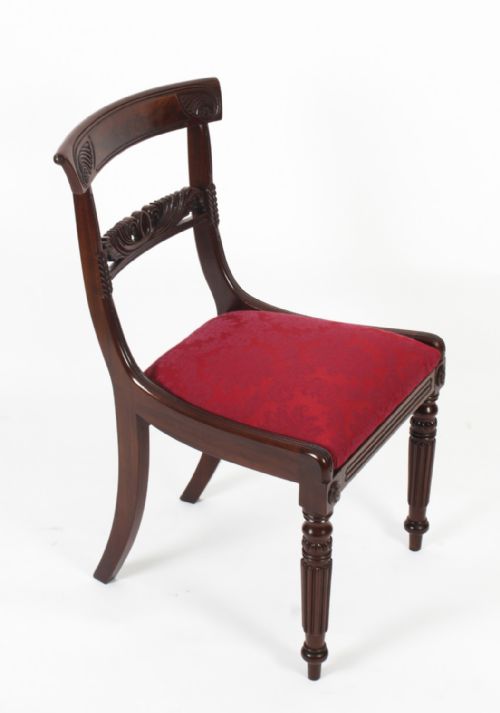 fig 2. Antique Set 8 Regency Mahogany Dining Chairs Manner of Gillows c.1820 19th C