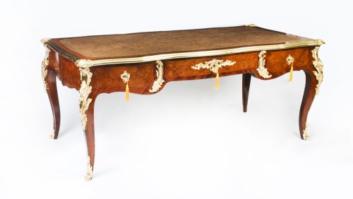Antique Ormolu Mounted Bureau Plat Desk Hopilliart Paris 18th Century
