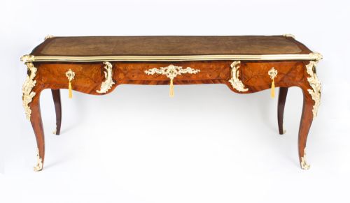 fig 1. Antique Ormolu Mounted Bureau Plat Desk Hopilliart Paris 18th Century
