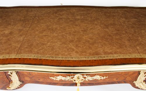fig 2. Antique Ormolu Mounted Bureau Plat Desk Hopilliart Paris 18th Century
