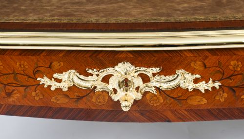 fig 3. Antique Ormolu Mounted Bureau Plat Desk Hopilliart Paris 18th Century
