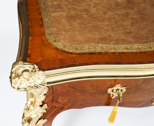 fig 6. Antique Ormolu Mounted Bureau Plat Desk Hopilliart Paris 18th Century
