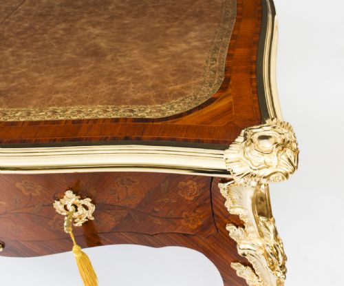 fig 7. Antique Ormolu Mounted Bureau Plat Desk Hopilliart Paris 18th Century
