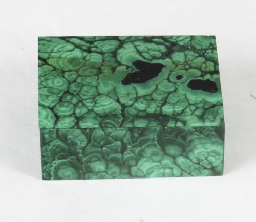 fig 2. Antique Malachite Rectangular Box & Cover Casket C1900
