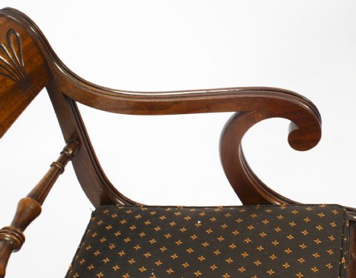fig 4. Antique Set 10 Scottish Regency Dining Chairs C1815 19th Century

