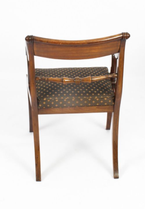 fig 5. Antique Set 10 Scottish Regency Dining Chairs C1815 19th Century
