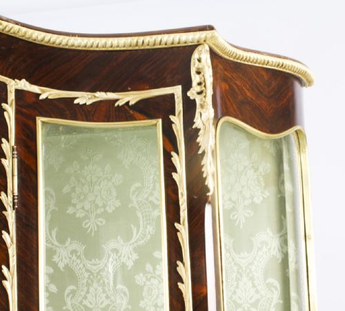 fig 6. Antique Large French Vernis Martin Display Cabinet C1880 19th C
