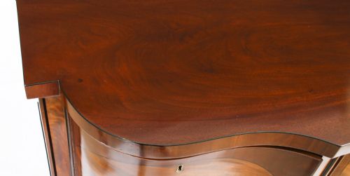 ANTIQUE ENGLISH REGENCY FLAME MAHOGANY SIDEBOARD C1820 19TH CENTURY - ADDITIONAL PHOTO 2