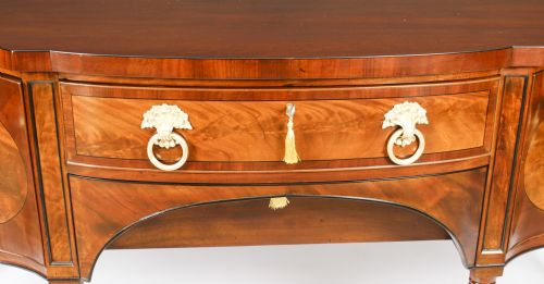 ANTIQUE ENGLISH REGENCY FLAME MAHOGANY SIDEBOARD C1820 19TH CENTURY - ADDITIONAL PHOTO 6