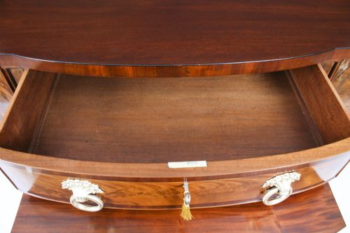 ANTIQUE ENGLISH REGENCY FLAME MAHOGANY SIDEBOARD C1820 19TH CENTURY - ADDITIONAL PHOTO 9