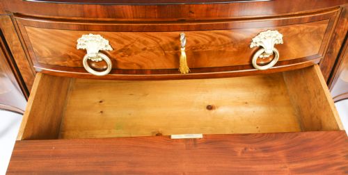 ANTIQUE ENGLISH REGENCY FLAME MAHOGANY SIDEBOARD C1820 19TH CENTURY - ADDITIONAL PHOTO 11