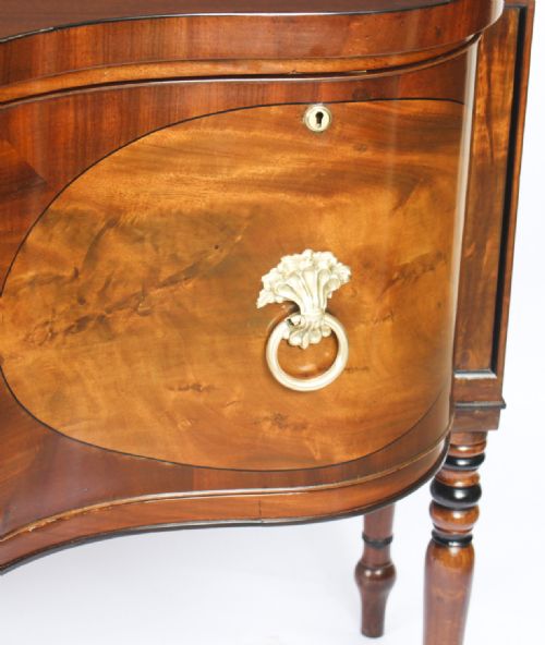 ANTIQUE ENGLISH REGENCY FLAME MAHOGANY SIDEBOARD C1820 19TH CENTURY - ADDITIONAL PHOTO 13