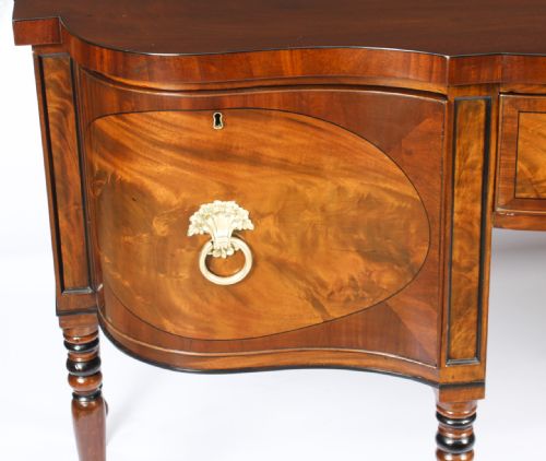 ANTIQUE ENGLISH REGENCY FLAME MAHOGANY SIDEBOARD C1820 19TH CENTURY - ADDITIONAL PHOTO 16