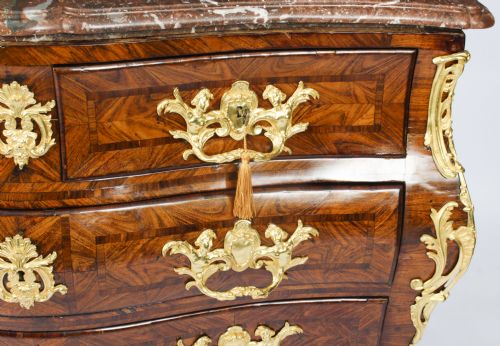 ANTIQUE FRENCH RGENCE KINGWOOD ORMOLU MOUNTED COMMODE CIRCA 1720 18TH C - ADDITIONAL PHOTO 7