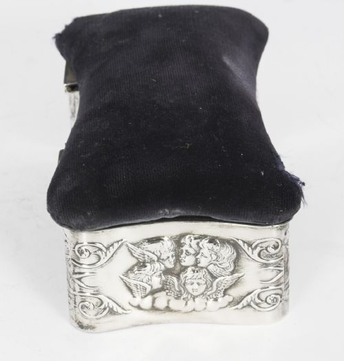ANTIQUE VICTORIAN STERLING SILVER JEWELLERY BOX CASKET H MATTHEWS 19TH C - ADDITIONAL PHOTO 4