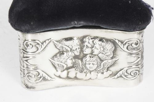 ANTIQUE VICTORIAN STERLING SILVER JEWELLERY BOX CASKET H MATTHEWS 19TH C - ADDITIONAL PHOTO 5