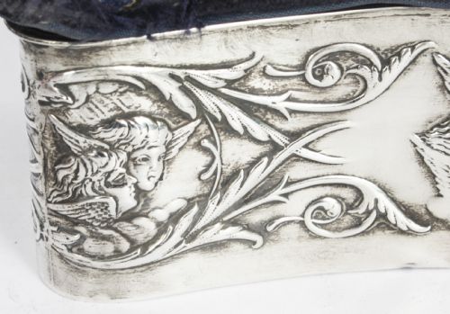 ANTIQUE VICTORIAN STERLING SILVER JEWELLERY BOX CASKET H MATTHEWS 19TH C - ADDITIONAL PHOTO 6