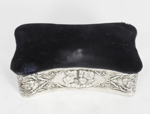 ANTIQUE VICTORIAN STERLING SILVER JEWELLERY BOX CASKET H MATTHEWS 19TH C - ADDITIONAL PHOTO 8
