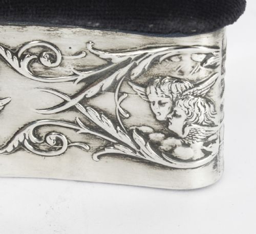 ANTIQUE VICTORIAN STERLING SILVER JEWELLERY BOX CASKET H MATTHEWS 19TH C - ADDITIONAL PHOTO 9