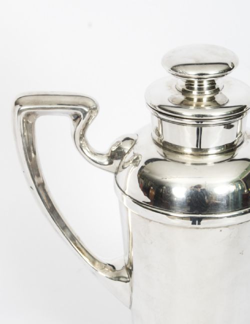 fig 2. Antique Art Deco Sterling Silver Cocktail Shaker C1930 20th C
